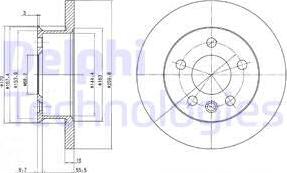 Delphi BG2716 - Brake Disc autospares.lv