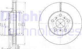 Delphi BG2711 - Brake Disc autospares.lv