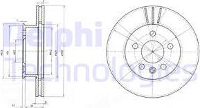 Delphi BG2717 - Brake Disc autospares.lv