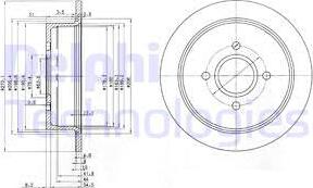 Delphi BG2781 - Brake Disc autospares.lv