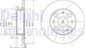 Delphi BG2778 - Brake Disc autospares.lv