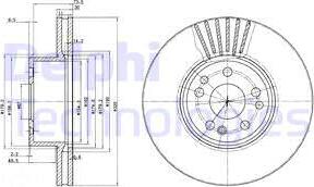 Delphi BG739 - Brake Disc autospares.lv