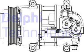 Delphi CS20499 - Compressor, air conditioning autospares.lv