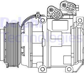 Delphi CS20494 - Compressor, air conditioning autospares.lv