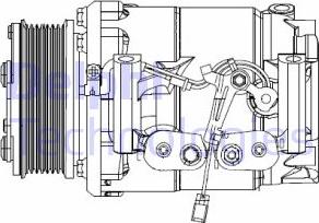 Delphi CS20492 - Compressor, air conditioning autospares.lv