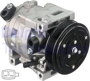 Delphi CS20402 - Compressor, air conditioning autospares.lv