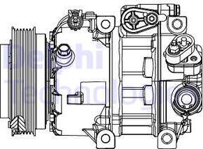 Delphi CS20415 - Compressor, air conditioning autospares.lv