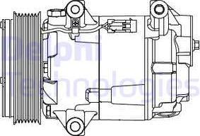 Delphi CS20430 - Compressor, air conditioning autospares.lv