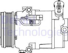 Delphi CS20432 - Compressor, air conditioning autospares.lv