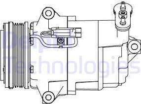 Delphi CS20429 - Compressor, air conditioning autospares.lv