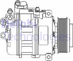 Delphi CS20479 - Compressor, air conditioning autospares.lv