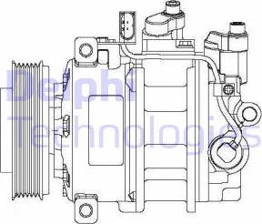 Delphi CS20475 - Compressor, air conditioning autospares.lv