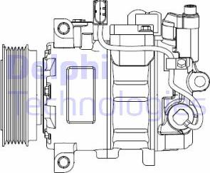 Delphi CS20476 - Compressor, air conditioning autospares.lv