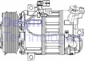 Delphi CS20477 - Compressor, air conditioning autospares.lv