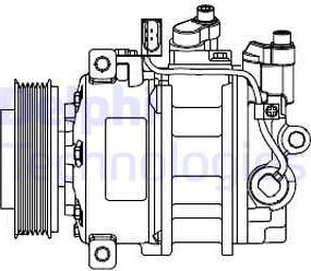 Delphi CS20546 - Compressor, air conditioning autospares.lv