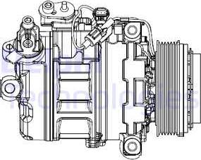 Delphi CS20547 - Compressor, air conditioning autospares.lv