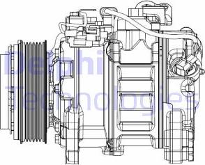 Delphi CS20501 - Compressor, air conditioning autospares.lv