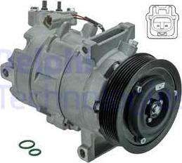 Delphi CS20502 - Compressor, air conditioning autospares.lv