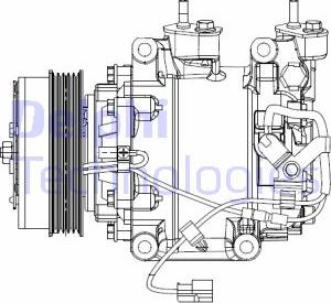 Delphi CS20510 - Compressor, air conditioning autospares.lv