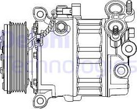 Delphi CS20512 - Compressor, air conditioning autospares.lv