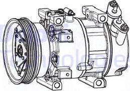 Delphi CS20533 - Compressor, air conditioning autospares.lv