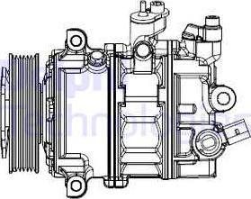 Delphi CS20529 - Compressor, air conditioning autospares.lv