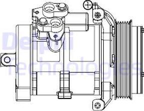 Delphi CS20528 - Compressor, air conditioning autospares.lv