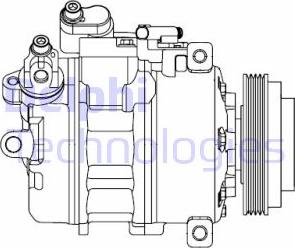 Delphi CS20527 - Compressor, air conditioning autospares.lv