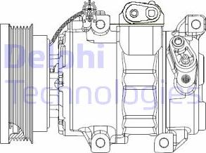 Delphi CS20343 - Compressor, air conditioning autospares.lv