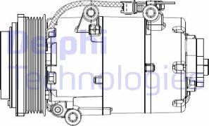 Delphi CS20358 - Compressor, air conditioning autospares.lv