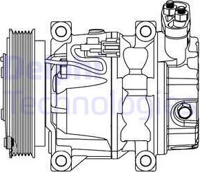 Delphi CS20298 - Compressor, air conditioning autospares.lv