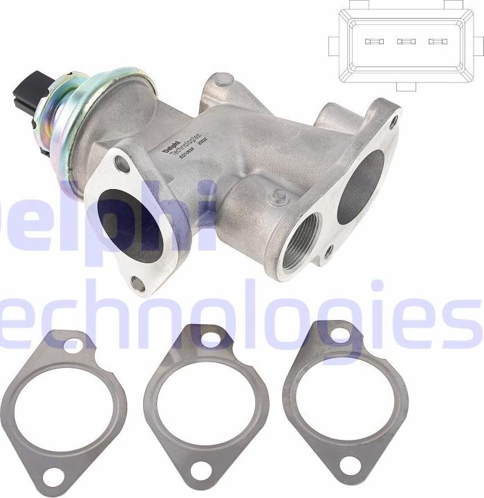 Delphi EG10639-12B1 - EGR Valve autospares.lv