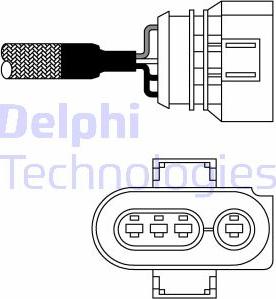 Delphi ES10980-12B1 - Lambda Sensor autospares.lv