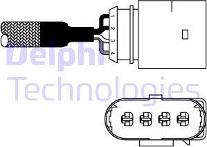 Delphi ES10978-12B1 - Lambda Sensor autospares.lv