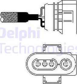 Delphi ES10403-12B1 - Lambda Sensor autospares.lv
