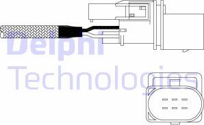 Delphi ES11022-12B1 - Lambda Sensor autospares.lv