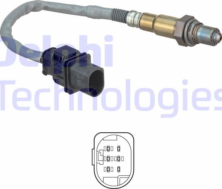 Delphi ES20555-12B1 - Lambda Sensor autospares.lv