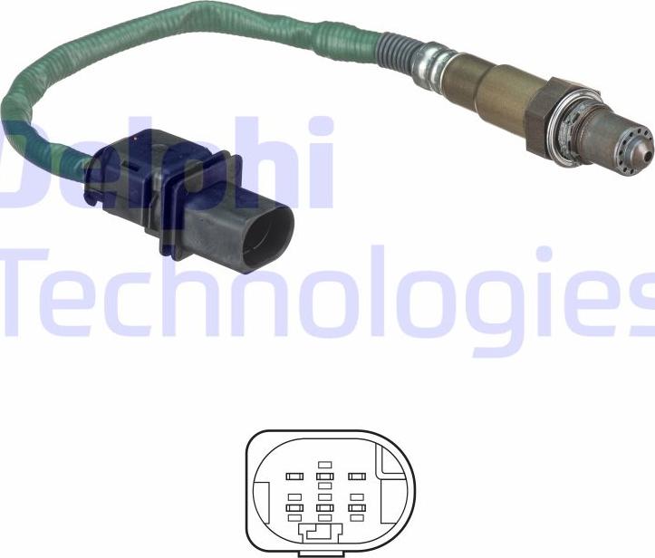 Delphi ES20551-12B1 - Lambda Sensor autospares.lv