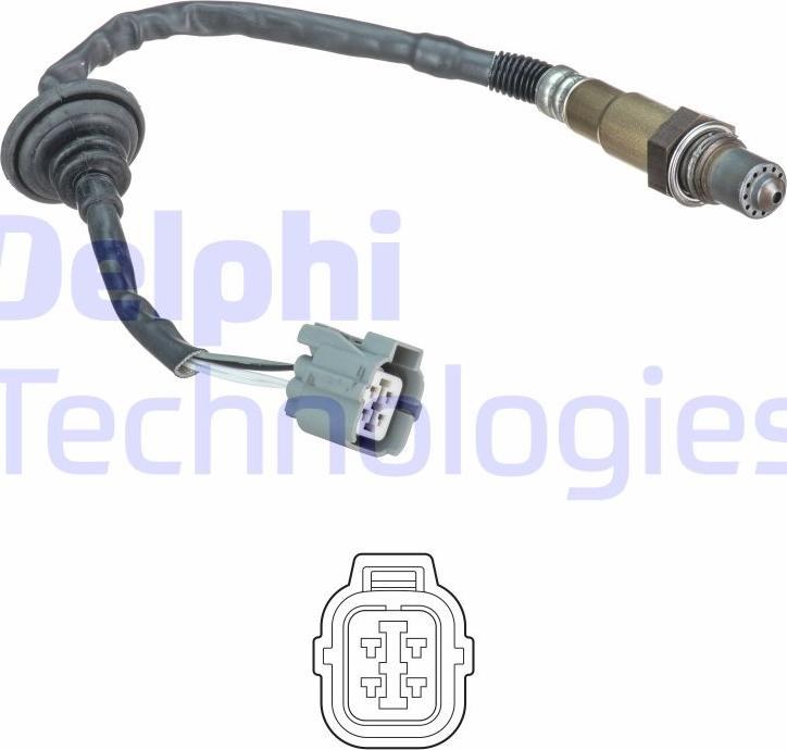 Delphi ES20637-12B1 - Lambda Sensor autospares.lv