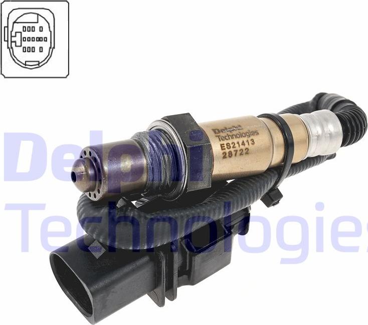 Delphi ES21413-12B1 - Lambda Sensor autospares.lv