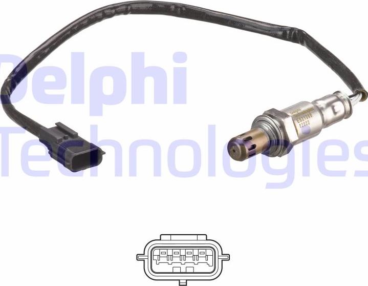 Delphi ES21060-12B1 - Lambda Sensor autospares.lv