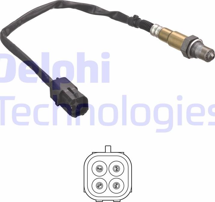 Delphi ES21075-12B1 - Lambda Sensor autospares.lv