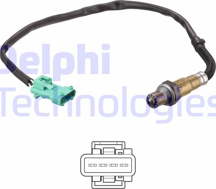 Delphi ES21147-12B1 - Lambda Sensor autospares.lv