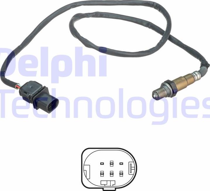 Delphi ES21110-12B1 - Lambda Sensor autospares.lv