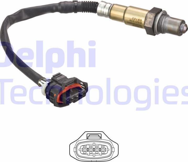 Delphi ES21208-12B1 - Lambda Sensor autospares.lv