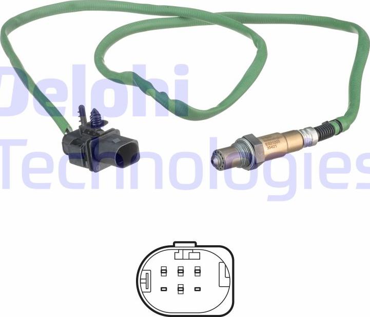 Delphi ES21203-12B1 - Lambda Sensor autospares.lv