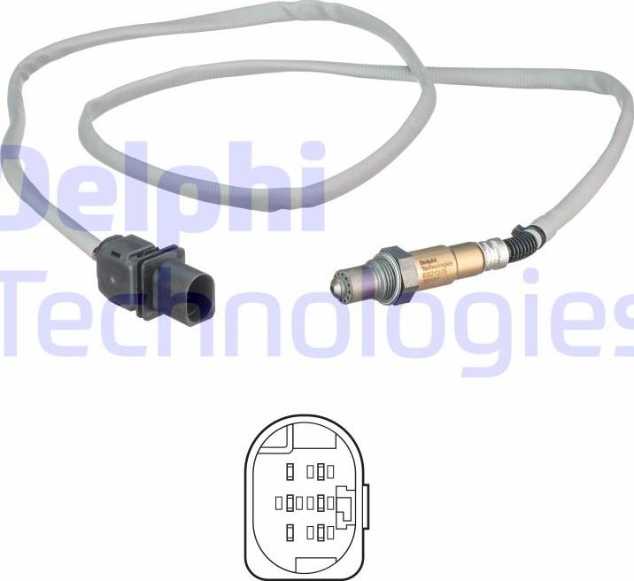 Delphi ES21275-12B1 - Lambda Sensor autospares.lv