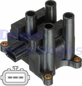 Delphi GN10832-12B1 - Ignition Coil autospares.lv