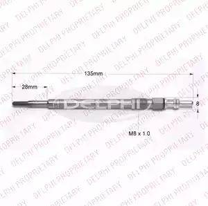 Delphi HDS455 - Glow Plug autospares.lv