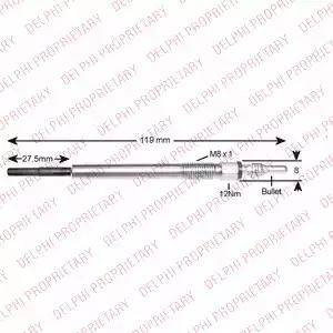 Delphi HDS424 - Glow Plug autospares.lv